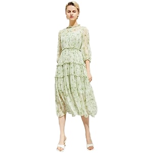 TOPLOT Dress for Women with Floral Print