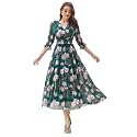 TOPLOT Dress for Women with Floral Print