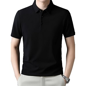 TOPLOT Mens Regular Fit Polo T-Shirt