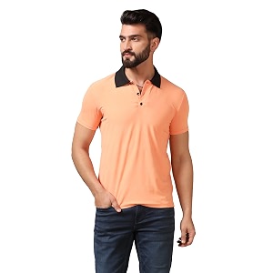 TOPLOT Mens Regular Fit Polo T-Shirt
