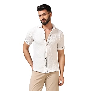TOPLOT Mens Regular Fit Casual Shirt
