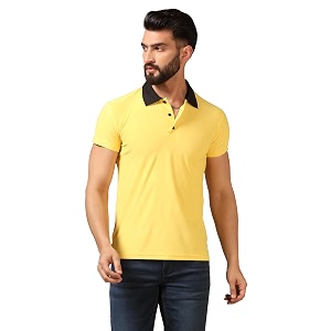 TOPLOT Mens Regular Fit Polo T-Shirt