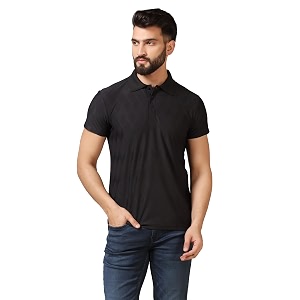 TOPLOT Mens Regular Fit Polo T-Shirt
