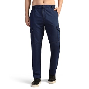 TOPLOT Mens Regular Fit Causal Trouser