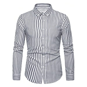 TOPLOT Shirt for Men Mens Casual