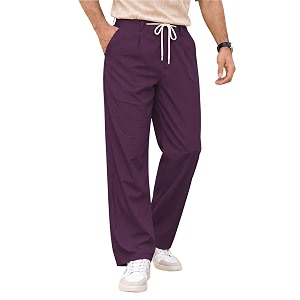 TOPLOT Mens Casual Pant Trouser for