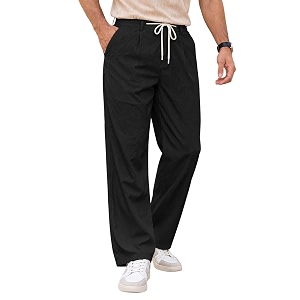 TOPLOT Mens Casual Pant Trouser for