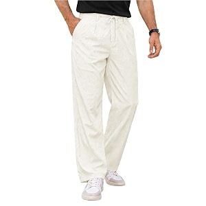 TOPLOT Mens Casual Pant Trouser for