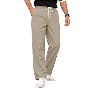 TOPLOT Mens Casual Pant Trouser for