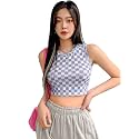 TOPLOT Sleeveless Crop Top for Women Sleeveless
