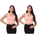 TOPLOT Women39s Solid Ribbed Round Neck Sleeveless