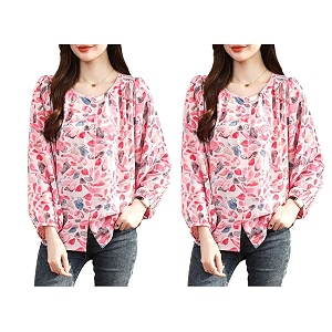 TOPLOT Womens Shirt Top Elegant Floral