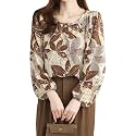 TOPLOT Women39s Shirt Top Elegant Floral