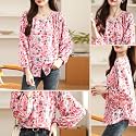 TOPLOT Women39s Shirt Top Elegant Floral