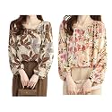 TOPLOT Women39s Shirt Top Elegant Floral