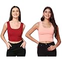 TOPLOT Women39s Solid Ribbed Round Neck Sleeveless