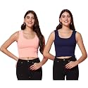 TOPLOT Women39s Solid Ribbed Round Neck Sleeveless