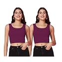 TOPLOT Women39s Solid Ribbed Round Neck Sleeveless