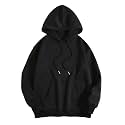 TOPLOT Women39s Wool Blend Solid Hoodie with
