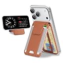 TopMade for MagSafe Wallet with Stand, 9 Cards Holder, Privacy Flap Cover
