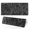 Topographic Contour Extended Big Mouse Pad LargeGaming