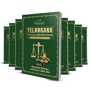 telangana judicial services for civil judge junior division exam preparation study material notes english medium set of 8 books toppersnotes latest edition