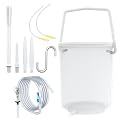 TopQuaFocus 2 Qt Anti-Backflow Enema Bucket Kit, Home Coffee Enemas Tools