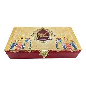 topshelf elephant design wedding fancy shagun cash box designer money gaddi for wedding and engagement gift box orange pack of 1