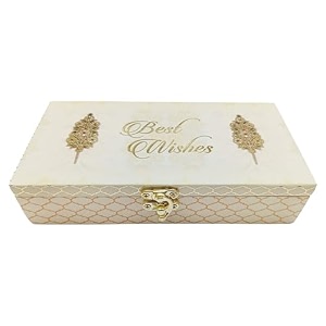 topshelf floral design wedding fancy shagun cash box designer money gaddi box wedding and engagement cash box gift cream pack of 1