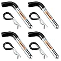 TOPSHINE Trailer Hitch Pin & Clip 4 Pack, 5/8 Inch Diameter Fit 2" Receiver
