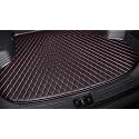 Boot Compatible with MG Astor Custom Fitted Faux Leather Boot Antiskid Car Floor Mats - Black with Red Thread