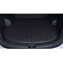 Premium for Kia Sonet Custom Fitted Car Trunk/Boot/Dicky Base Mat (Black/Silver Thread)