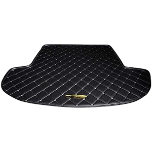 premium for mg hector custom fitted car trunkbootdicky base mat blacksilver thread