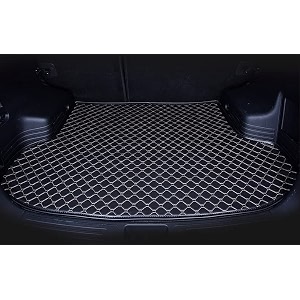 premium for tata nexon custom fitted car trunkbootdicky base mat blackbeige thread