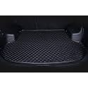 Premium for Tata Nexon Custom Fitted Car Trunk/Boot/Dicky Base Mat (Black/Black Thread)