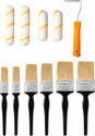 Topten (pack of 11) 4 & 6 Refill with 1 handle, Synthetic Round Paint Brush (1 inch, 2 inch, 3 inch Bristle)