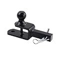 TOPTOW 3 in 1 ATV/UTV Towing Hitch Receiver 64032 Ball Mount Adapter with 1 7/8 inch Ball, Fit for 1-1/4 inch Receiver
