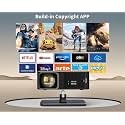TOPTRO X5 Smart Projector 9500 Lumens, Android 11 Projector 4K Ultra HD Support,1080p Native, Rotatable, Auto Focus, Keystone, WiFi, YouTube Netflix Prime Hotstar