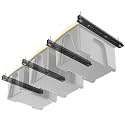 TORACK Garage Ceiling Bin Storage Rack, Overhead Tote Storage Rails