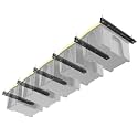 TORACK Garage Ceiling Bin Storage Rack, Overhead Tote Storage Rails