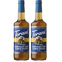 Torani Sugar-Free Chocolate Chip Cookie Dough Drink Syrup, 750mL bottle (Pack of 2)
