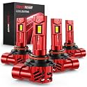 Torchbeam 2026 9005 9006 LED Bulb Combo 4-Pack, 124000LM 6500K Full Lighting Kit