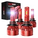 Torchbeam 2026 Fog Light Bulbs for Vehicles, 129000LM 6500K Cool White, All-Weather Design, Compatible Socket Type 9005 9006, Pack of 4