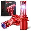 Torchbeam Upgraded 9007/HB5 LED Bulbs, 90,000LM Super Brightness 9007 Bulb, 1500% Brighter 6500K Cool White Light Bulb, 80K+HRS Lifespan with 25000RPM Fan, Plug and Play, Pack of 2