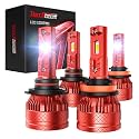 Torchbeam T6S 9005 H11 ledlights for car, Headlight Bulbs 96000 Lumens, High Performance Halogen Replacement, High Beam Low Beam Fog Light Bulbs, 2 Pack