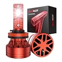 Torchbeam H11/H8/H9 LED Light Bulbs, 2026 Series 87000LM, 6500K White Beam, Mini Design for Powersports, 2 Pack