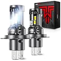Torchbeam H4/9003 110000LM 15X Brighter, Fog Light Bulb, 6500K Cool White, 100,000 Hour Lifespan, Dual 25,000RPM Cooling Fans, 1:1 Size Canbus Ready, Plug and Play, Pack of 2