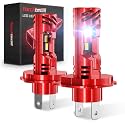 Torchbeam 2026 Upgraded H4 LED Bulbs, 90,000LM 1500% Super Brightness H4/9003/HB2 LED Bulbs, 6500K Cool White Light Bulb, 80K+HRS Long-Term Lifespan with 25000RPM Fan, Plug and Play, Pack of 2