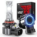 Torchbeam T1S 9005 2026 Model LED Light Bulbs, 75000LM 6500K Crystal White, 2-Pack
