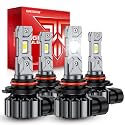 Torchbeam T1S 9005 9006 LED Light Combo, 122000LM 6500K White, 2026 Version, 4-Pack